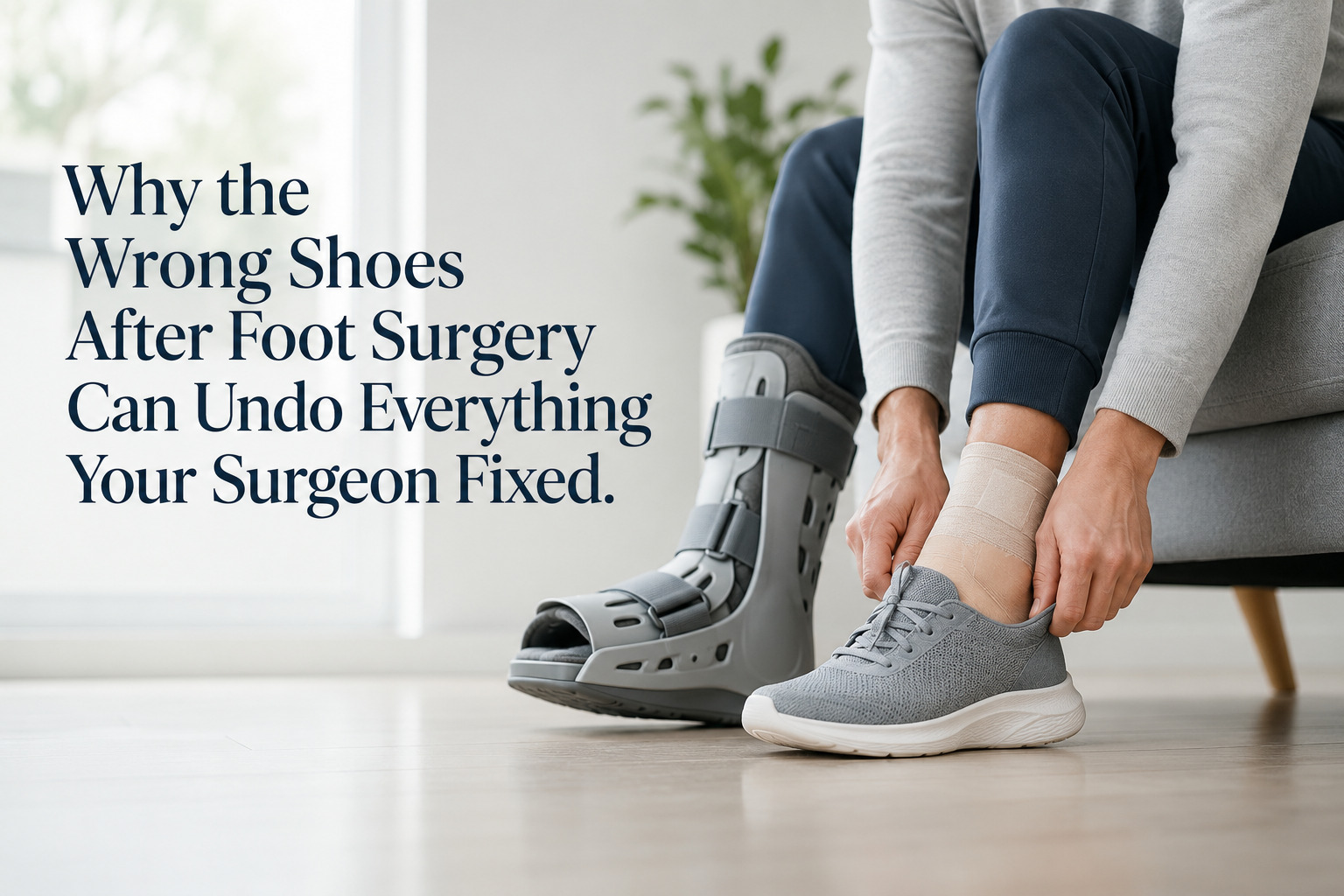Why the Wrong Shoes After Foot Surgery Can Undo Everything Your Surgeon Fixed